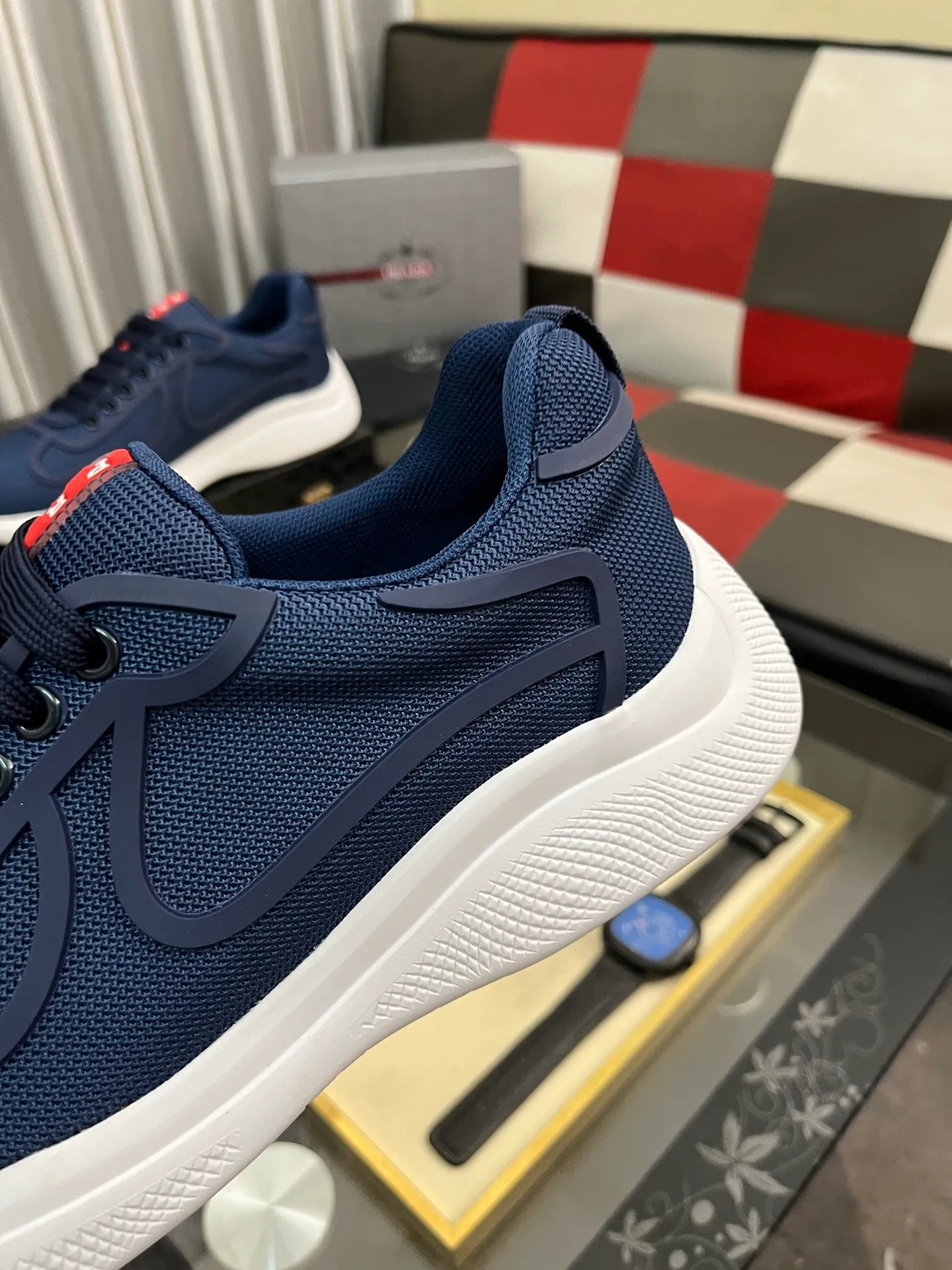 Men's shoes 💰400⌚️⌚️【PRADA】Prada casual shoes, originally developed 1:1, made of high-mercerized cowhide with imported cowhide, silk sheepskin lining, rubber outsole, comfortable and soft on the foot, size: 38-444️⃣Colors available